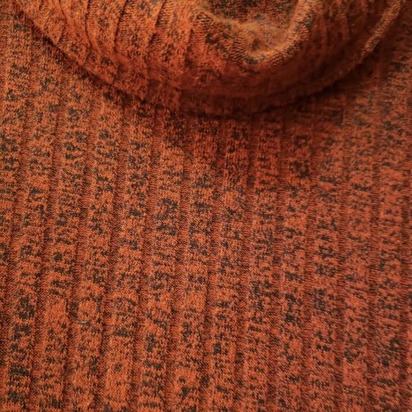 Very pretty long sleeve rust colored cowl neck sweater. Size small. - Picture 4 of 6